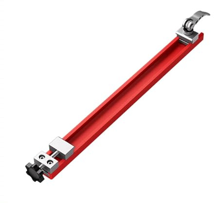 Uadme Carril de Guía para Sierra Circular, 0-300mm Regla Ajustable de Máquina de Corte, Guía de Valla para Carpintería (360mm)