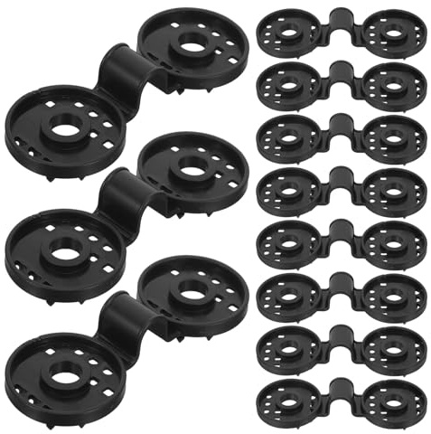 VICASKY Lot de 100 Pinces Robustes Rondes en Plastique Noir pour Toile D'ombrage, Clips de Fixation Pare-Soleil Résistants aux Intempéries, pour Filet de Jardin et Tissu D'ombre Extérieur