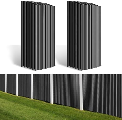 Ollewiellan 36X Chapa trapezoidal 129×46cm –21m², láminas de chapa ondulada para techo 0,25mm, chapa de techo galvanizada de acero para cobertizo, carport, invernadero – Guantes de protección contra