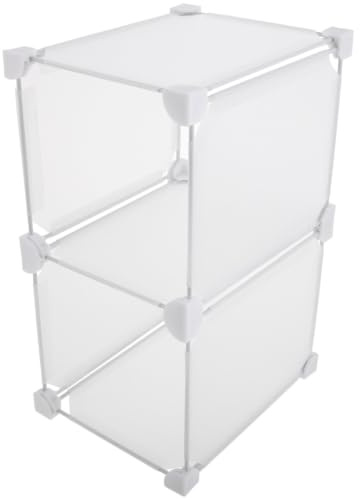 VILLCASE Plastic Freezer Partition Organizer Basket for Refrigerators with Easy Installation and Convenient Storage, Sturdy White Plastic Deep Freezer Divider for Kitchen and Storage Areas