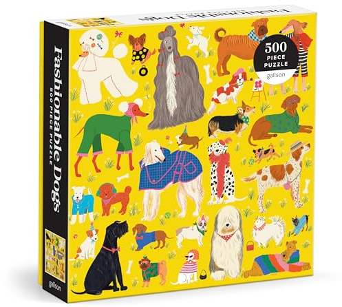 Fashionable Dogs. 500 Piece Puzzle