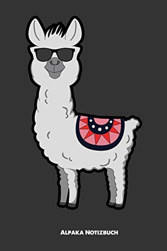 Alpaka Notizbuch: A5 Punkteraster Notizbuch für Tierfrunde, Geschenk für Alpaka, Lama Besitzer