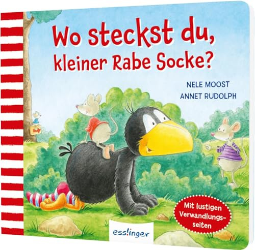 Der kleine Rabe Socke: Wo steckst du, kleiner Rabe Socke?: Verwandlungs- und Mitmach-Buch, Pappbilderbuch ab 2