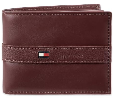Tommy Hilfiger Herren Sw-31tl22x062-bur Neuartige Geldbörsen, Burgunder, Einheitsgröße