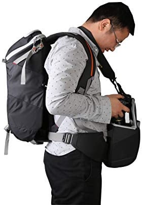 Bodyguard W100 Fotorucksack mit herausnehmbarer Kameratasche | Flexibel und hochwertig verarbeitet für sicheren Transport von Kamera und Zubehör