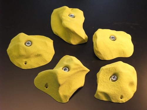 Klettergriffe Set Klammspitze 5 Stück - KS 121-125 (Schwarz)