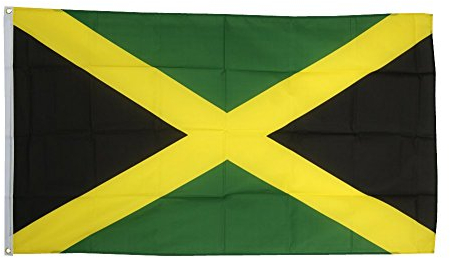 Flaggenfritze Fahne/Flagge Jamaika - 150 x 250 cm + gratis Sticker, XXL-Fahne