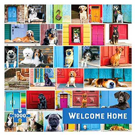 Re-marks Welcome Home Dog Puzzle, 1000 Piece Puzzle for All Ages
