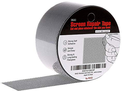 Cinta Impermeable Resistente Cinta para Reparar Reparación Mosquiteras para Puertas,Ventanas,Tiendas Campaña,mosquiteras Pantalla Adhesiva Resistente Reparación