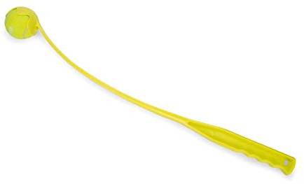 Beeztees Fetch Tennisball Launcher, Hundespielzeug, gelb, 62x6,5x6,5 cm
