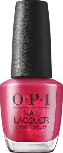 OPI Nail Lacquer 15 Minutes of Flame | Opaque Bright Pink Shimmer