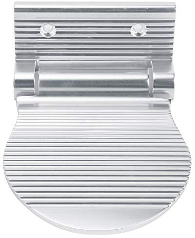 Haofy An der Wand montierte Fußstütze, rutschfeste Fußpedal-Duschfußstütze aus Aluminium für das Badezimmer im Eingangsbereich(Silber)