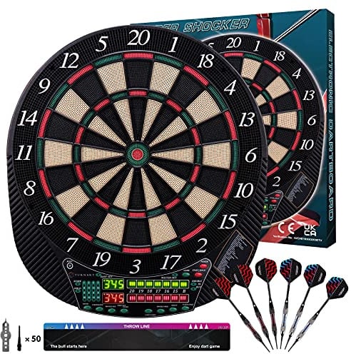 Turnart Electronic Dart Board for 16 Players LED Display