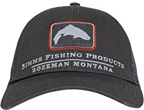 Simms Trout Icon Trucker Hat - Snapback Baseball Cap mit Forellenfisch