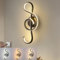 ZTWLEED LED Wandleuchte Innen,18W 2000LM Wandlampe LED Kreative Modern 3000K/4000K/6000K,Kunst Dekoration Wandleuchte Schwarz für Schlafzimmer Wohnzimmer Cafe Korridor,110-240V