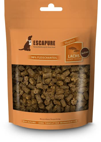 ESCAPURE Softies - Hunde Leckerli aus Lachsfilet in Premium QualitŠt - 98% Muskelfleisch - Softer Protein Trainingssnacks ohne kŸnstliche Zusatzstoffe & Getreide (150g)