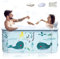 Bañera plegable portátil extragrande de 53 pulgadas con cubierta para adultos, bañera de spa familiar para baño pequeño, bañera gruesa de múltiples capas con tapa para cabina de ducha (53 pulgadas