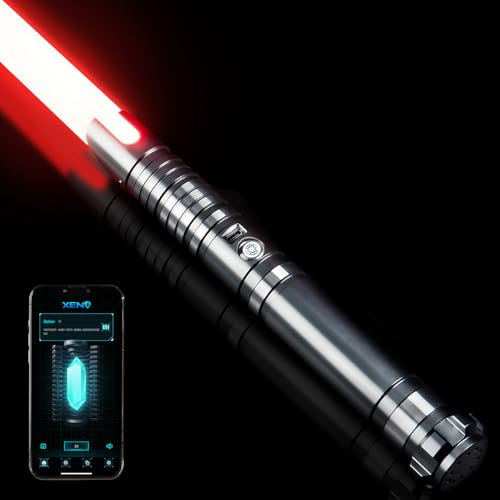 DAMIENSABER - RGB3.0 Smooth Swing Lightsaber, Motion Control with 16 Realistic Sound Sources, Infinite Color Changing, 16 RGB, Heavy Metal Lightsaber for Adults, Rechargeable