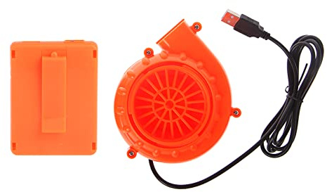 BAIRU Mini ventilador eléctrico USB, para muñeca inflable del traje del juguete con pilas