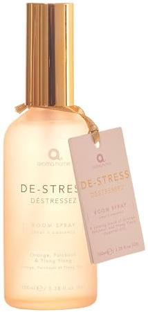 Aroma Home De-Stress Room Spray 100ml - Orange, Patchouli & Ylang Ylang Essential Oil Blend
