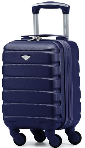 Flight Knight 40x20x25 Ryanair Underseat Cabin Bag, Lightweight Suitcase, Small Durable 4-Wheel Cabin Case, Maximum Carry-On Size, ABS Hard Shell, 10kg Hand Luggage Bag- 40 x 20 x 25
