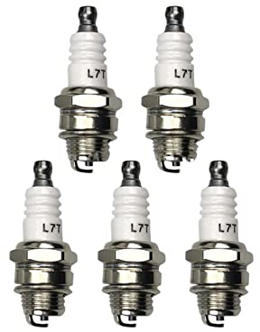 5-teilige Zündkerze, kompatibel mit L7T BM6A BPMR7A RCJ6Y RCJ7Y WSR5F 33cc-49cc Trimmergebläse-Ersatzzubehör-V003
