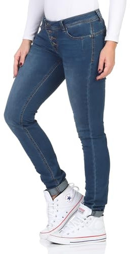 Buena Vista Jeans Hosen Damen - Malibu - Cozy Denim - Jeansblau (as3, Alpha, m, Regular, Regular)