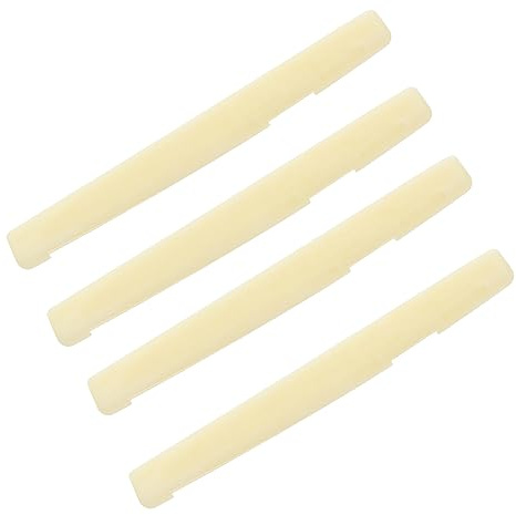 Supvox 4stücke Folk-gitarre Sattel Knochen Ersatzteile Für Klangqualität Und Einfache Handhabung Für Akustikgitarre Und Musiker