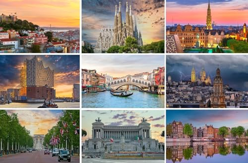 Fotografie Torsten Ackermann Postkarten-Set Städte in Europa: 9 einzelne Karten - Motive: London Amsterdam Rom Paris Lissabon Venedig Barcelona - Fotos/Bilder/Souvenirs
