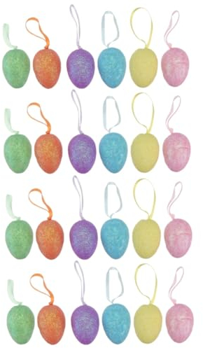 ifundom 48 Stk Ostereier Füller für Osterkörbchen Gastgeschenke für Ostern eastern osterhasen kleine Vogelspielzeuge Ornament Osterei-Foto-Requisiten Osterei-Verzierung Stelle Dekorationen