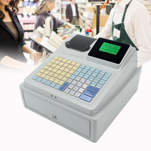 YXZYFPP Registrierkasse, Kassensystem, Registrierkasse, Multifunktions-Registrierkasse, 8 Digitale LED, kommerzielles Kassensystem, Registrierkasse, einfach einzurichten und zu bedienen