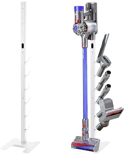 OUTBROS Supporto per aspirapolvere,Compatibile per Dyson V15 V12 V11 V10 V8 V7 V6, Stoccaggio accessori dell'aspirapolvere, Bianca