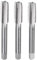 sourcing map Lot de 3 tarauds à main, 1/2-13 UNC Taper/Fiche/Filetage inférieur, Kit d'outils de taraudage manuel en acier rapide