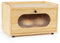 GUUSII HOME Bread Bin Wooden Bread Box for Kitchen Countertop Food Storage Container for Homemade Pantry Front Opening Cupboard 1 Tier Farmhouse Vintage Holder Keep Fresh with Acrylic Window(Yellow)