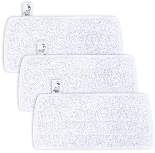 WOKEEPOW 3 Copertura di Ricambio in Microfibra per Vileda Steam PLUS XXL con Power Pad, Panni Ricambio Lavabili per Vileda Steam PLUS XXL, Elimina Fino al 99.9% di Batteri e Virus
