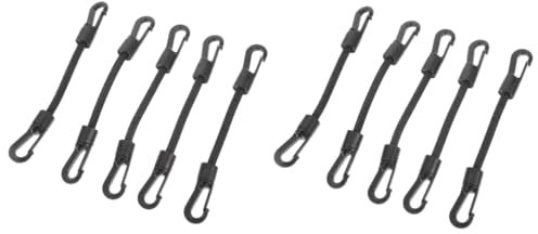 WESIEVYA 10 Pcs Elastic String Hook Gazebo Key Chain Mini Ratchet Straps Bungee Stretchy Cord Adjustable Bungee Cord Elastic Cord Bungee Cable Net Towel Hooks Portable Hook Rope Rubber Rope