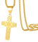 VASSAGO Kreuz Stern von David Anhänger Halskette für Männer Frauen Kruzifix Kreuz Anhänger mit Sechseck Religiöser jüdischer christlicher Schutz Schmuck Geschenk (Gold kreuz halskette-box kette)