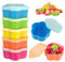 CPYJW Plastique Alimentaire,Petite Boite Plastique Petite Boite De Conservation Alimentaire Lot De Boîtes De Conservation De Cuisine Anti-Fuite Pour Stockage De Fruits (bleu)