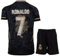 PraiseLight R. Madrid #7 Home Black Dragon Limited Special Edition Children's Jersey with Short, Football Gift Set, Youth Sizes