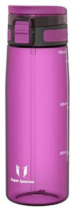 Super Sparrow Borraccia - 750ml - TouchSip Sportiva Bottiglia - Tritan Senza BPA, a Prova di Perdite - Borracce con Cannuccia Ideale per Scuola e Sport