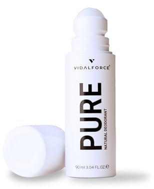 PURE Deoroller Ohne Aluminium I Parfümfrei I NEUE FORMEL XXL 90ml 100% Natürlichen & 71% Bio Inhaltsstoffen 100/100 In Yuka I Deo Ohne Aluminium Männer & Frauen