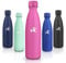Motswedi Gourde Isotherme, 500 ml Anti-Fuite, Gourde Enfant, sans BPA, Bouteille Isotherme, 24h Froid & 12h Chaud, Gourde Inox, Gourde Isotherme Enfant pour Randonnée, Sport, Fitness, Gym, Rose
