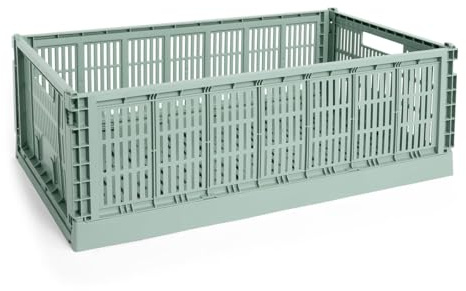 HAY - Colour Crate Korb XL, 68 x 42 cm, salbeigrün, recycled