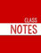 Red Class Notebook: 100 numbered pages, college-ruled, fillable table of contents for quick note retrieval, colors for each subject (Class Notes, vibrant colors)