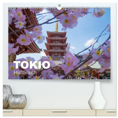 Tokio Kalender mit historischen Tempeln und Schreinen (hochwertiger Premium Wandkalender 2026 DIN A2 quer), Kunstdruck in Hochglanz: Schreine und Tempel in Tokio (CALVENDO Orte)