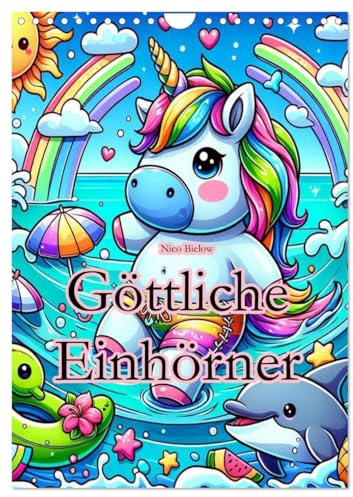 Göttliche Einhörner (Wandkalender 2026 DIN A4 hoch), CALVENDO Monatskalender: Jeder hat schon mal davon geträumt ein Einhorn zu sehen. In diesem ... sie gleich 12 entdecken: (CALVENDO Kunst)