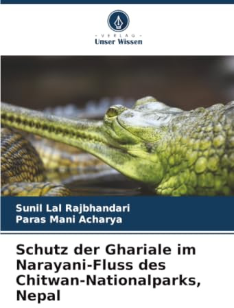 Schutz der Ghariale im Narayani-Fluss des Chitwan-Nationalparks, Nepal