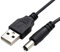 CABLEPELADO Cable alimentación USB DC | Cable Extensión Alimentación CC | Compatible con CCTV, DVR, Tira LED, Router, Sensores, Alexa | 5V CC 2A | DC 5.5 x 2.5 mm | Negro | 80 cm