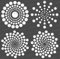 CrafTreat wiederverwendbare Punkt-Mandala-Schablonen zum Malen auf Holz, Wand und Fliesen – Punkt-Mandala-Grundlagen – 15,2 x 15,2 cm – DIY-Kunst- und Bastelschablonen – Punkt-Spiralschablone