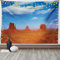 ABAKUHAUS amerikanisch Wandteppich und Tagesdecke, Historische Wild West aus Weiches Mikrofaser Stoff Waschbar ohne Verblassen Digitaldruck, 230 x 140 cm, Orange
